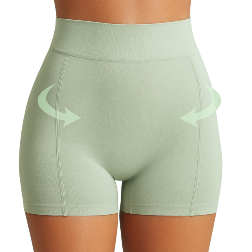 Modelo usando las bragas push up de frente